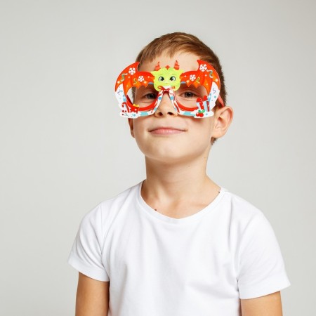 Carnival glasses "Dragon" Plastic, cardboard-2