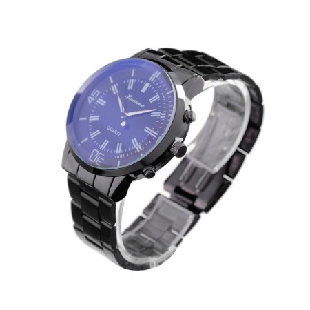 Watch of wrist "kanima", d = 4.2 cm, black with blue-1