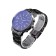 Watch of wrist "kanima", d = 4.2 cm, black with blue