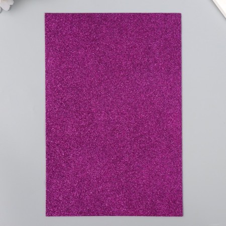Foamiran glitter 2 mm 20x30 cm, purple-2