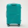 Middle suitcase 24 ", lightning department, code castle, 4 wheels, turquoise color