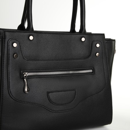 Bag Women's Tout, on a zipper, black color-3