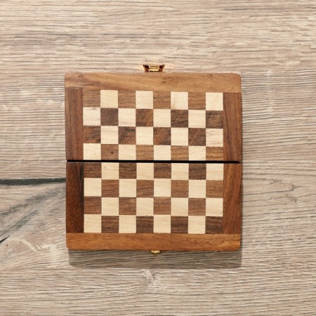 Chess pockets, board 12.5x12.5 cm, tree shisham-7