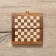 Chess pockets, board 12.5x12.5 cm, tree shisham