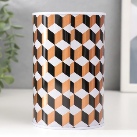 Piggy bank Metal "Sot/Cubes" mix 8x8x12.5 cm-3