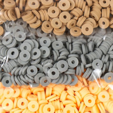 Beads for PVC "BOHO style" 5 colors x 10 g 0.6 cm-1