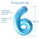 Foil ball 40 "Figure 6", pale blue