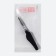 Brush for eyebrows and eyelashes, 10 cm, 2 in 1, black color