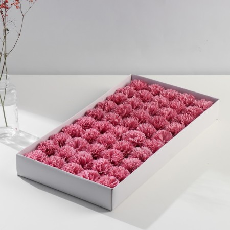 Soap petals "Budhouses of carnations. Draval pink" 6x6x5 cm-2