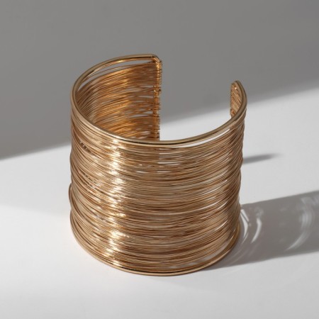 Bracelet "Cuff" threads, color gold