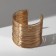 Bracelet "Cuff" threads, color gold