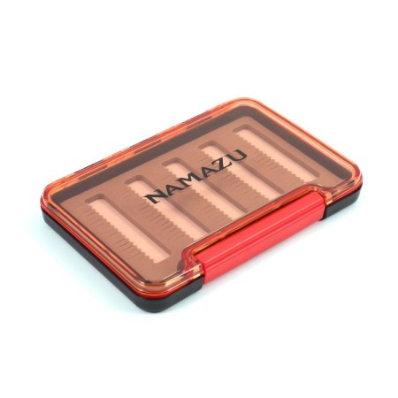 Box for mormyshki and small accessories, Namazu Slim Box, type A, 137 x 95 x 16 mm