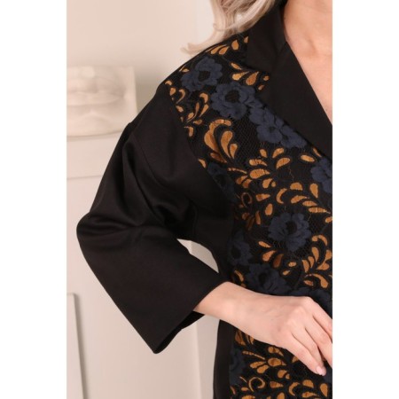 Female jacket, size 46, black color-14