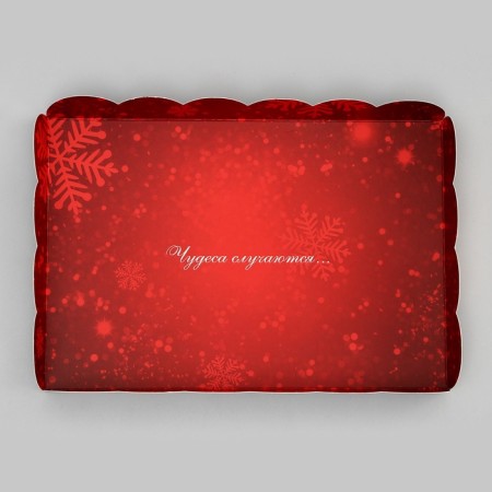 Bearbox, confectionery packaging, "New Year tree", 22 x 15 x 3 cm, New Year-4