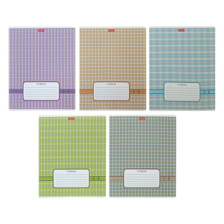 Notebook 24 sheets, in a cage, "Scottish", cover coated cardboard, offset unit, mix