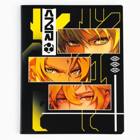 Notebook in a cage, 48 sheets A5 on a paper clip 5 pcs., Inner block No. 1 Mix “September 1: Eye Anime” Twin Lac, Uh Lacques-8
