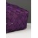 Wicker basket 23 x 18 x 12 cm, handle h = 13 cm, purple