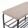 LAKSI shoes stand, 640x310x460, black matte/flax sifter