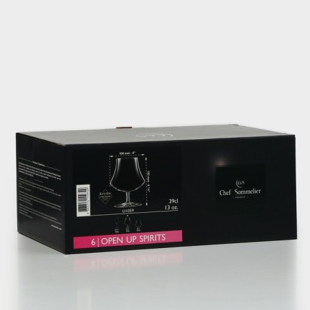 A set of glasses for brandy Open Up, 390 ml, crystal glass, 6 pcs-6