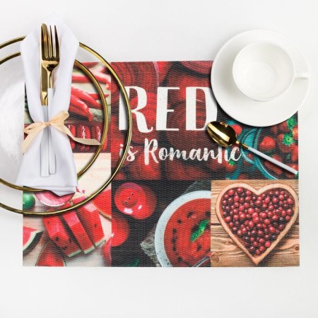 Napkin on the table "Red is romantic" 29*40 cm
