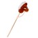 Soft toy "horse-horseman", on a stick, mix, brown color
