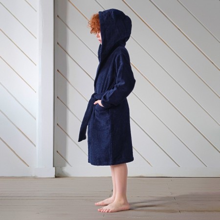 Terry robe of children's "beloved son" rr 34 (122-128 cm), blue-1