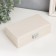 Casket to the leatherette for jewelry "White matte" 6.5x12.6x21 cm