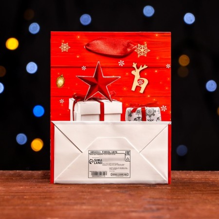 Laminated "New Year's miracle" package 11.5 x 14.5 x 6 cm-1