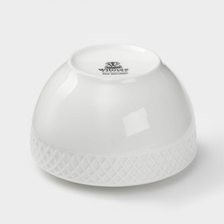 Porcelain sugar tower with a Wilmax lid Julia Vysotskaya, 340 ml, white color-3