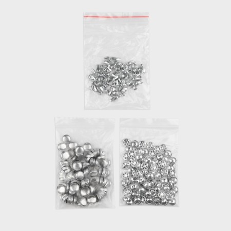 KEPA button, covered, d = 13 mm, silver color, price per 1 piece-5