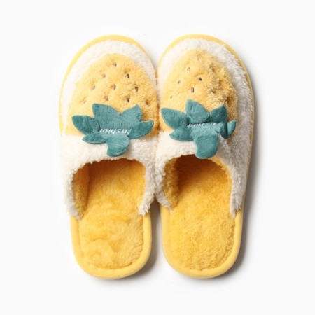 Women's slippers 36-37, yellow color-1
