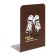 Book stands "sneakers", 2 pieces, brown
