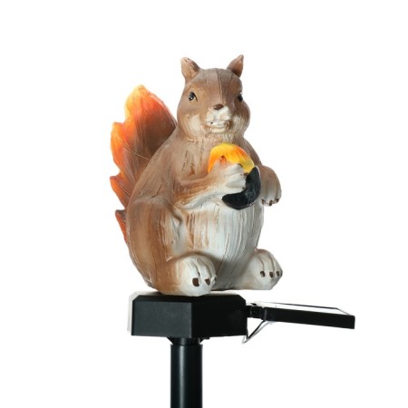 Garden lamp on a sunny battery "Squirrel with a nut", 41 cm, 1 LED, glow warm white-2