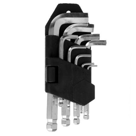 A set of keys of hexagonal scrap, with a ball, 1.5 - 10 mm, 9 pcs.