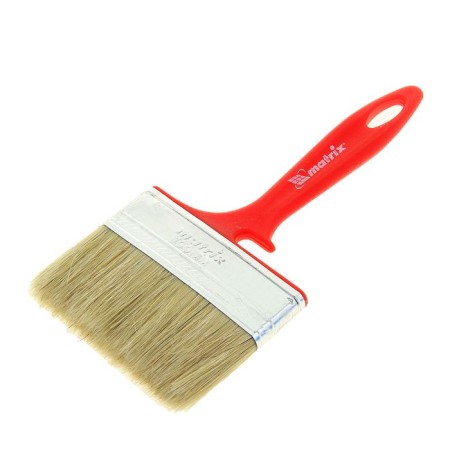 Matrix flat brush, for enamels, 100x12 mm, plastic handle, natural bristles
