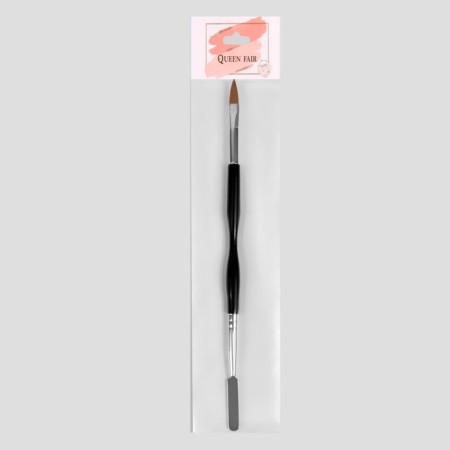 Acryl-gel brush, petal, 21 cm, pile 7 × 17 mm, black/silver color-5