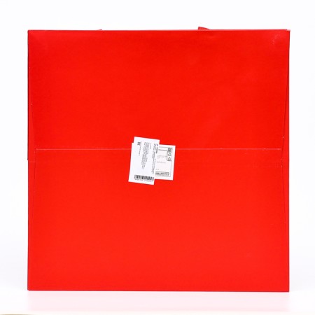 Crafts with a square bottom and window, 30 x 30 x 30 cm, red, 1pc-3