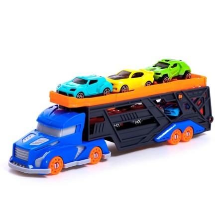 TRAILER truck, with 6 cars-1