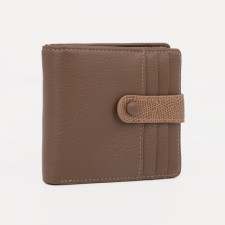 Wallet on the button, brown color