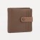 Wallet on the button, brown color