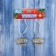 Jewelry "Crown" (set 2 pcs) 4x4.5 cm, transparent with gold