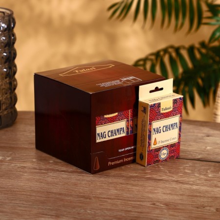 Incense nag champa "tulasi" 15 aromacons original-1