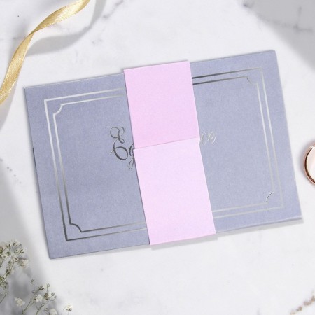 Invitation in the color envelope for the wedding "Happy moment", 15 x 10 cm.-3