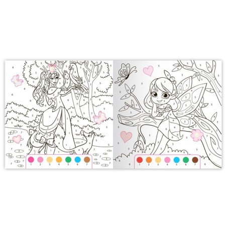Coloring on numbers with stickers "Magic World", 16 p.-2