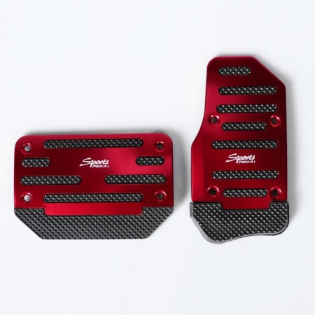 Cartage pedals, anti -slip, red, set 2 pcs-2