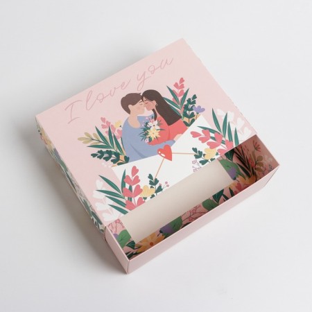 Gift folding box, packaging, "love", 20 x 15 x 8 cm-4