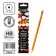 Chernographic pencil (simple) Hb, calligrata, with an eraser, sharpened, plastic, hexagonal, yellow