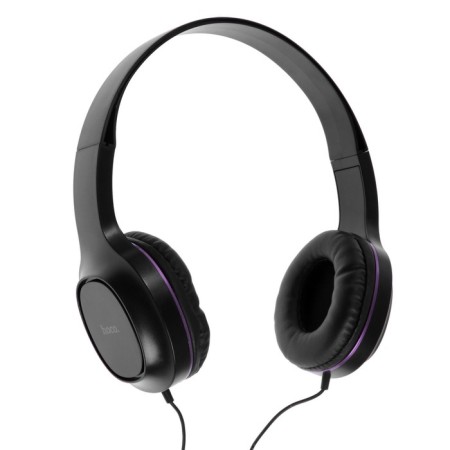 Hoco W24 headphone set, wired, overhead + vacuum, wired, purple-2