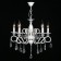 Aurora chandelier, 5x60W E14, white color, gold