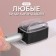 Cosmetic sharpener, with a lid, black color